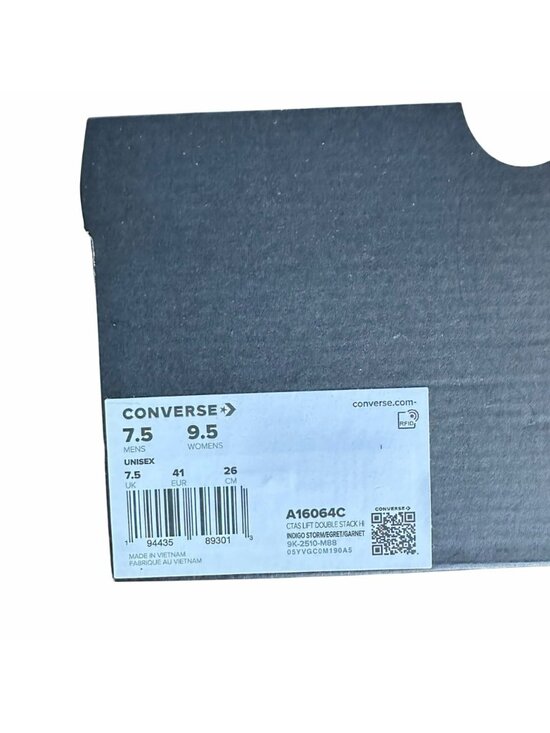 ⭐Converse Chuck Double Stack Platform 7.5 Mens shoes Sneaker Blue Purple A16064C main image 4